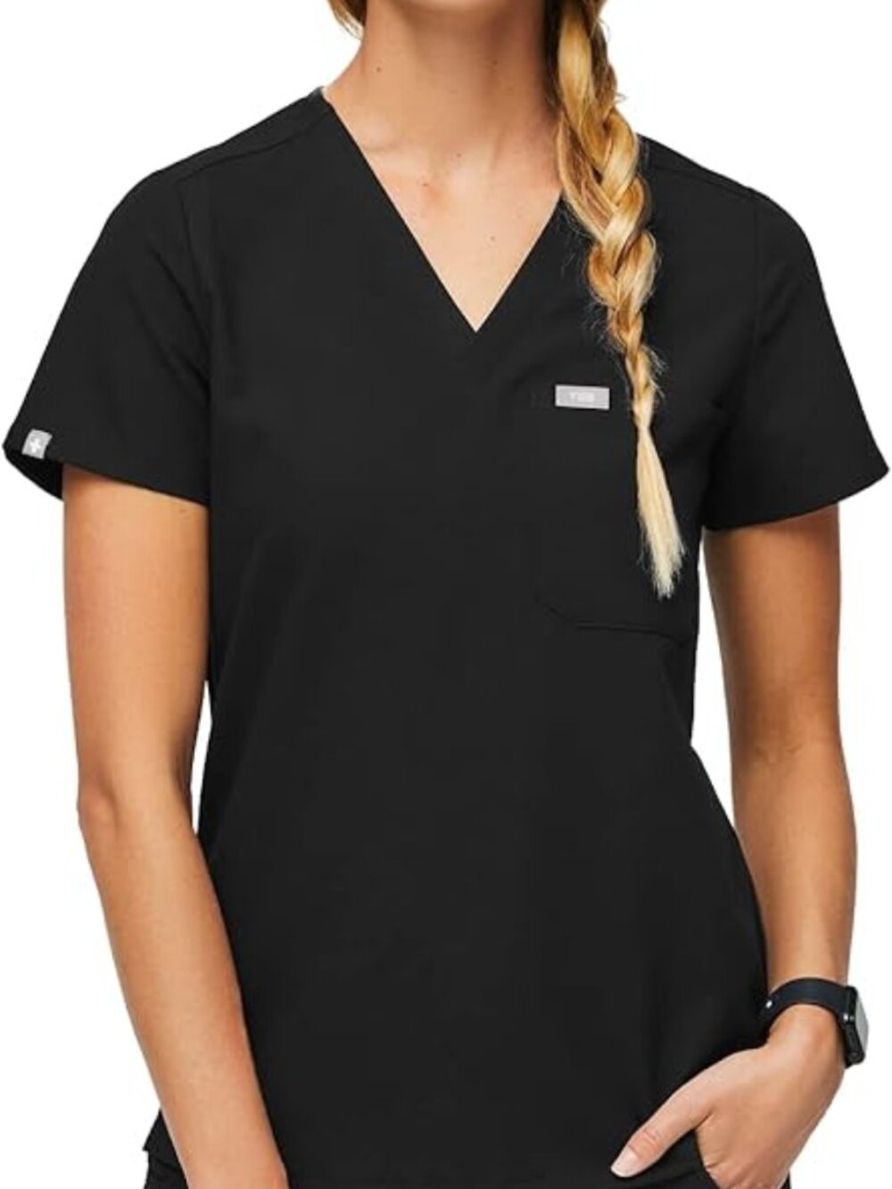 NWT Figs Black Catarina Scrub Top Size 5XL
